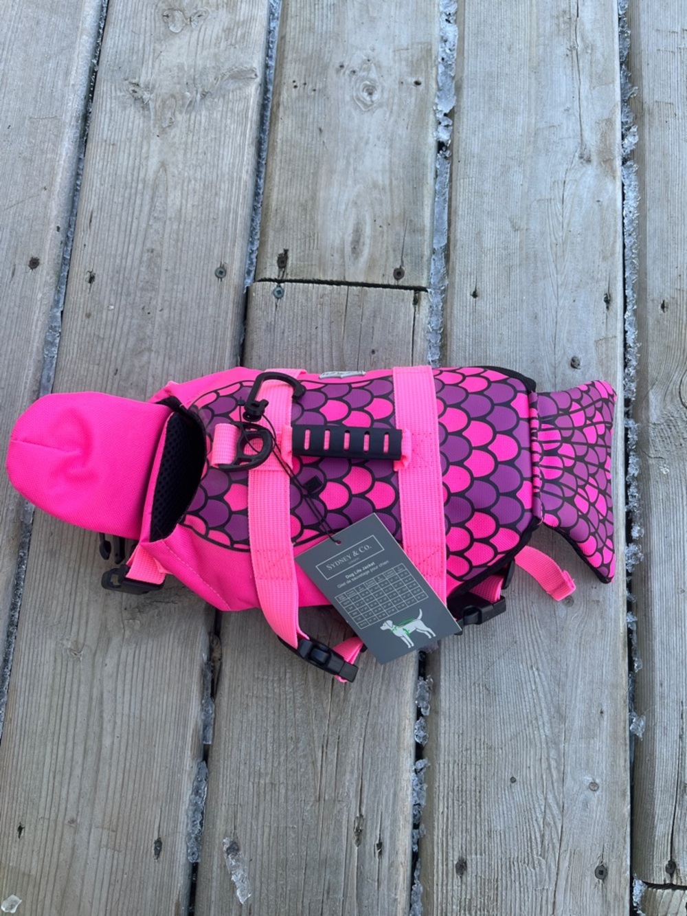 NWT Sydney & Co Mermaid Pet Lifejacket Size xs